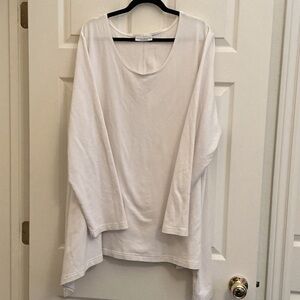 bryn Walker Cream Long Sleeve Top